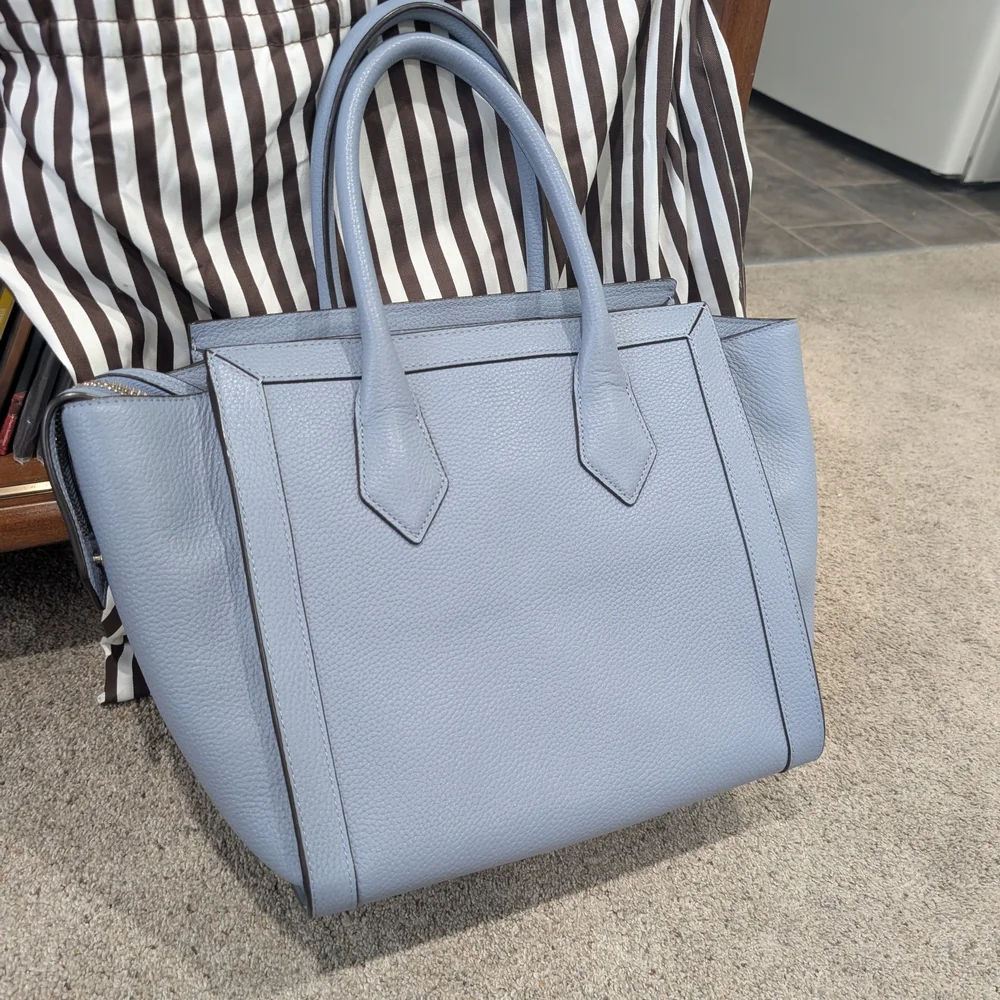 Henri Bendel Light Blue Satchel Bag - Picture 8 of 12